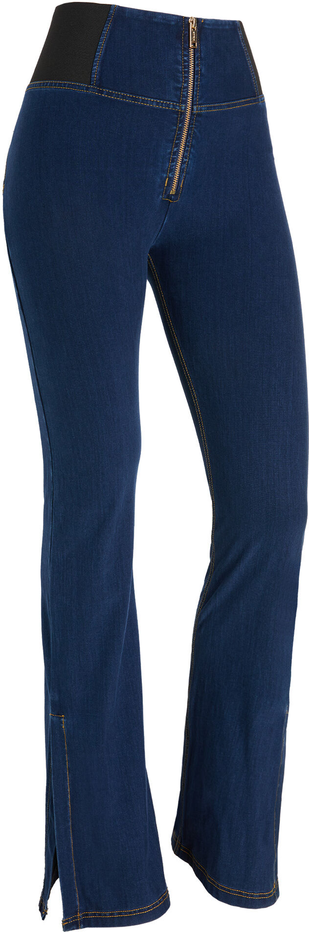 Freddy Jeggings WR.UP® vita super alta, flare con spacchi sul fondo Denim Indigo+Tob.Seams Donna Small