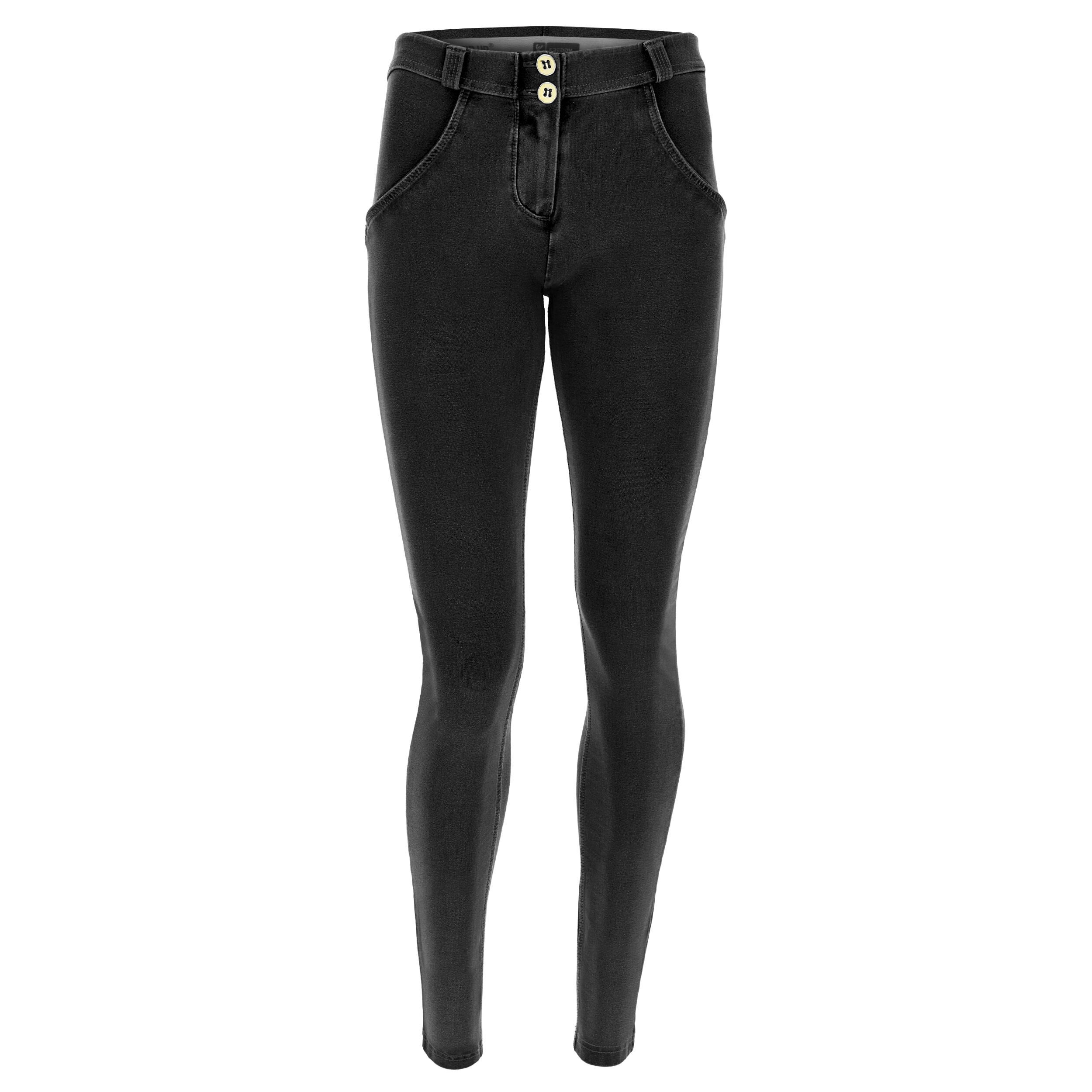 Freddy Jeggings push up WR.UP® skinny in cotone organico Jeans Nero-Cuciture In Tono Donna Extra Large