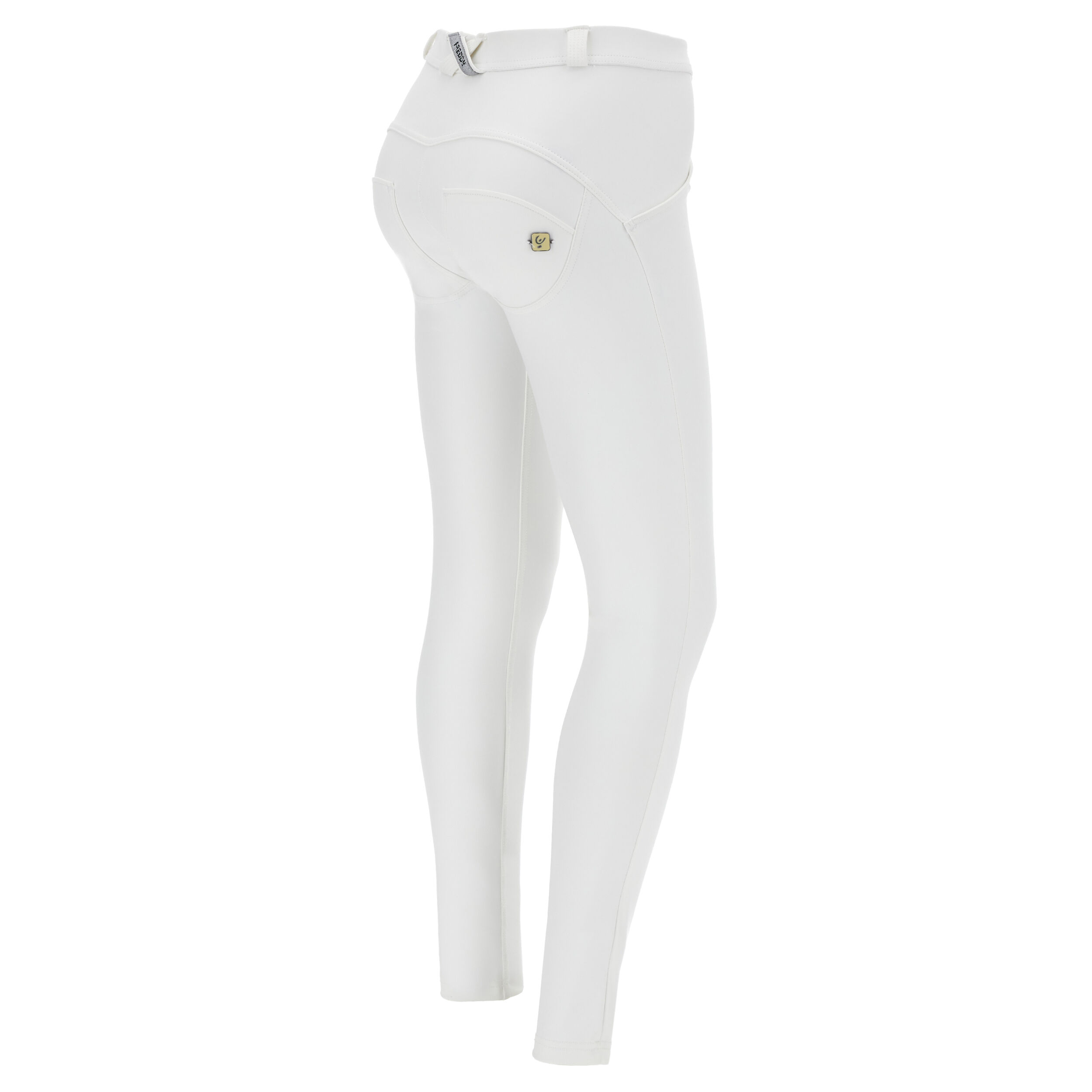 Freddy Pantaloni push up WR.UP® skinny in similpelle ecologica Bianco Donna Extra Large