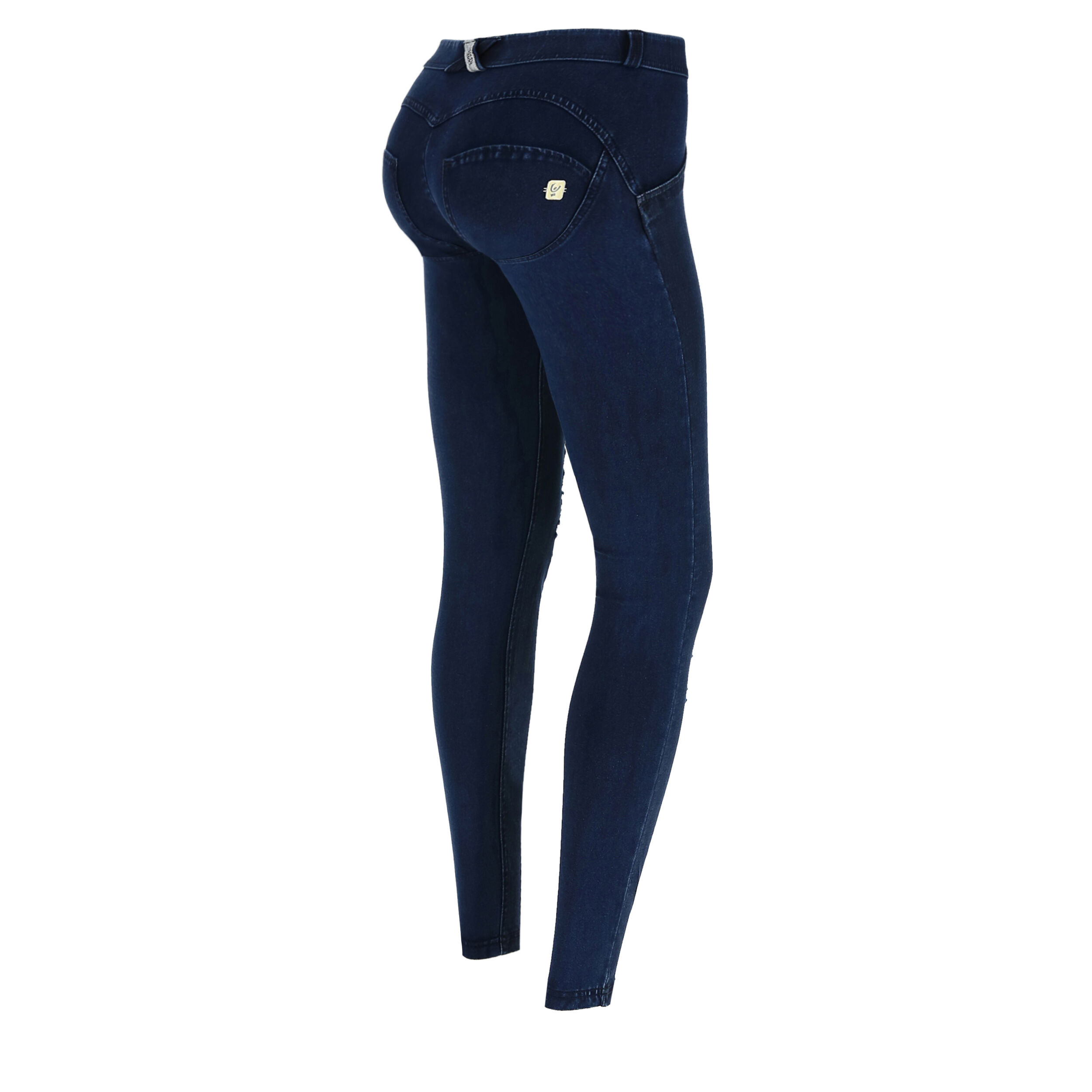 Freddy Pantalone WR.UP® skinny vita e lunghezza regular in jersey effetto denim Jeans Scuro-Cuciture Blu Donna Small