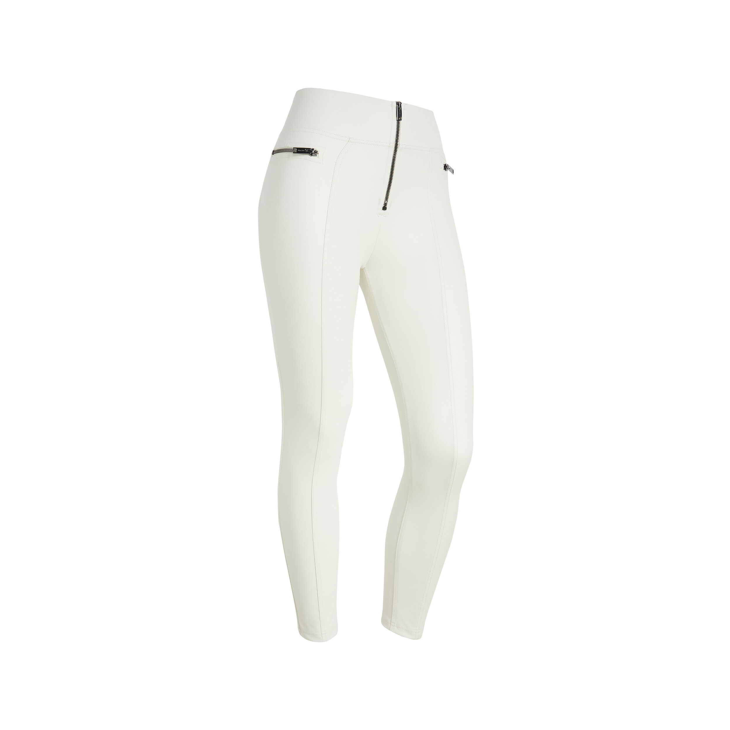 Freddy WR.UP® superskinny vita alta in similpelle martellata Lily White Donna Extra Small