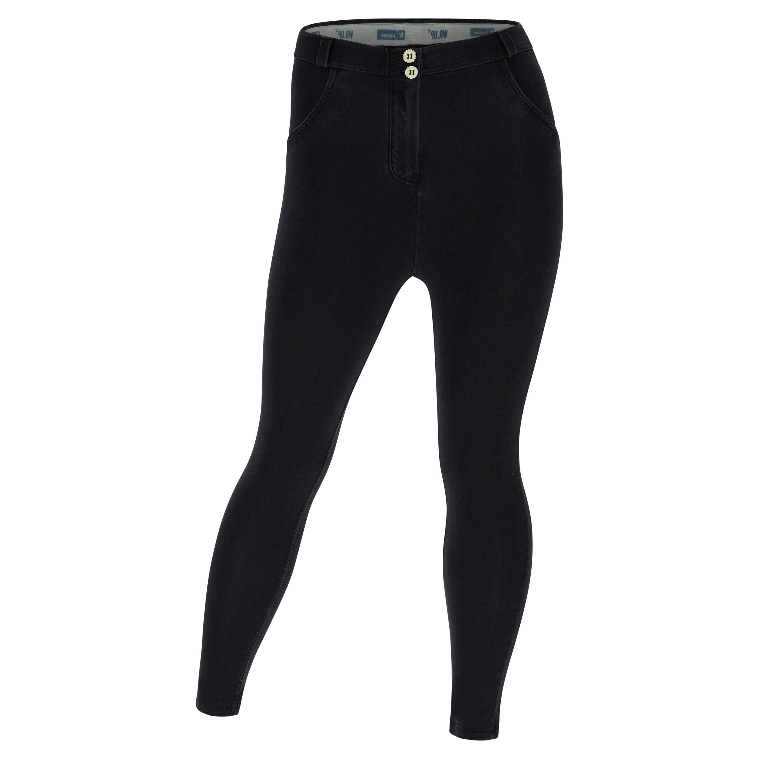 Freddy Jeggings push up WR.UP® 7/8 curvy con gamba superskinny Jeans Nero-Cuciture In Tono Donna Extra Large