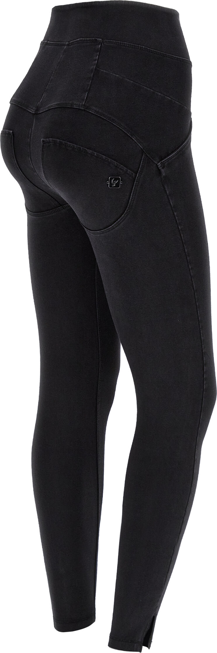 Freddy Jeggings WR.UP® 7/8 vita altissima e apertura sul fondo Jeans Nero-Cuciture In Tono Donna Extra Small