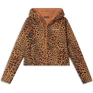 Freddy Felpa cropped con zip e cappuccio animalier Leopard Animalier On Beige Donna Large Freddy Felpa cropped con zip e cappuccio animalier Leopard Animalier On Beige Donna Large