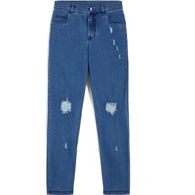 Freddy Jeans skinny vita regular in denim distressed sostenibile Light Blue-Seams On Tone Donna Small Freddy Jeans skinny vita regular in denim distressed sostenibile Light Blue-Seams On Tone Donna Small