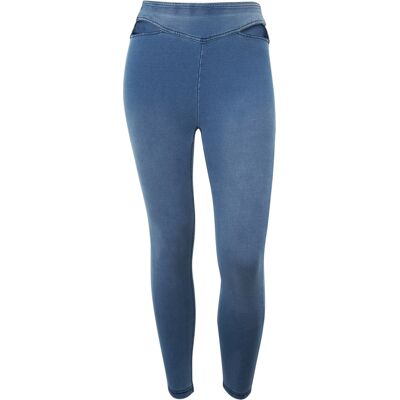 Freddy Jeggings N.O.W. 7/8 con vita alta e dettagli cut out Light Blue-Seams On Tone Donna Extra Large Freddy Jeggings N.O.W. 7/8 con vita alta e dettagli cut out Light Blue-Seams On Tone Donna Extra Large