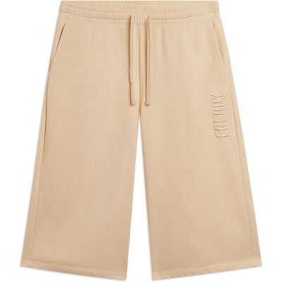 Freddy Pantaloni Bermuda Oversize con ricamo Bleached Sand Donna Extra Small Freddy Pantaloni Bermuda Oversize con ricamo Bleached Sand Donna Extra Small