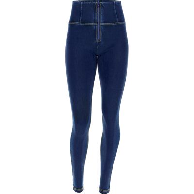 Freddy Pantalone WR.UP® skinny vita alta lunghezza regular in denim elasticizzato Jeans Scuro-Cuciture Gialle Donna Xxs Freddy Pantalone WR.UP® skinny vita alta lunghezza regular in denim elasticizzato Jeans Scuro-Cuciture Gialle Donna Xxs