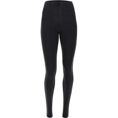 Freddy Pantaloni push up WR.UP® effetto denim superskinny vita alta Jeans Nero-Cuciture In Tono Donna Extra Small Freddy Pantaloni push up WR.UP® effetto denim superskinny vita alta Jeans Nero-Cuciture In Tono Donna Extra Small