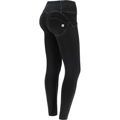 Freddy Jeggings push up WR.UP® 7/8 superskinny vita alta con bottoni Jeans Nero-Cuciture In Tono Donna Extra Large Freddy Jeggings push up WR.UP® 7/8 superskinny vita alta con bottoni Jeans Nero-Cuciture In Tono Donna Extra Large