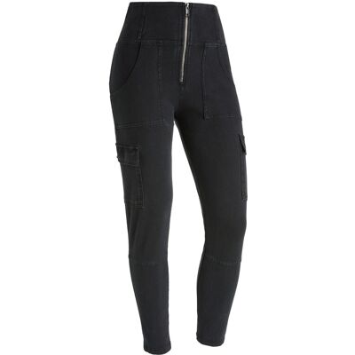 Freddy Jeggings WR.UP® tasche cargo, vita alta e lunghezza 7/8 Jeans Nero-Cuciture In Tono Donna Extra Small Freddy Jeggings WR.UP® tasche cargo, vita alta e lunghezza 7/8 Jeans Nero-Cuciture In Tono Donna Extra Small