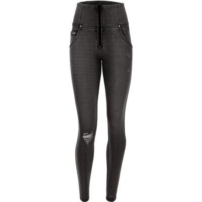 Freddy Jeans push up WR.UP® superskinny con vita alta in denim navetta con strappi Jeans Nero-Cuciture In Tono Donna Extra Large Freddy Jeans push up WR.UP® superskinny con vita alta in denim navetta con strappi Jeans Nero-Cuciture In Tono Donna Extra Large