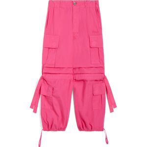 Freddy Cargo pants da bambina in popeline di cotone Fuxia Junior 10 Anni