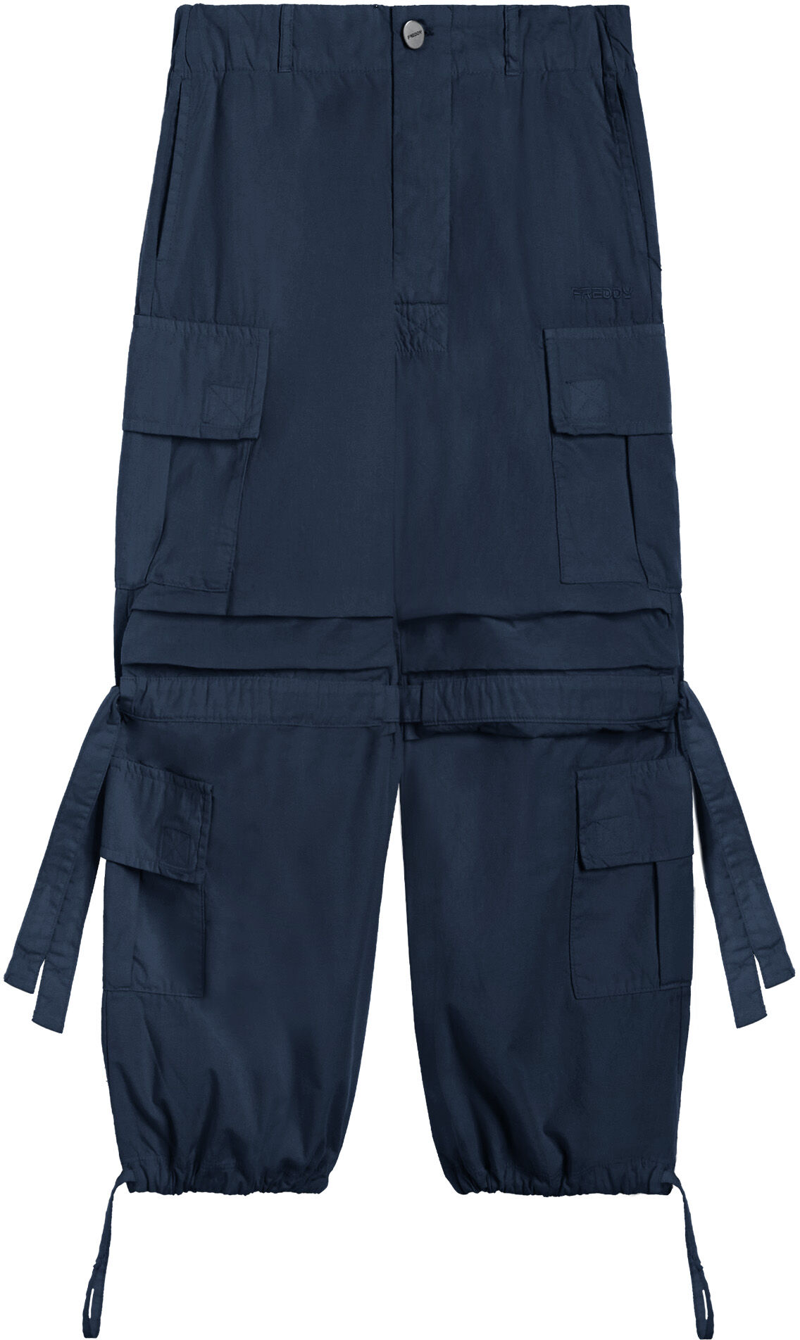 Freddy Cargo pants da bambina in popeline di cotone Blue Junior 6 Anni