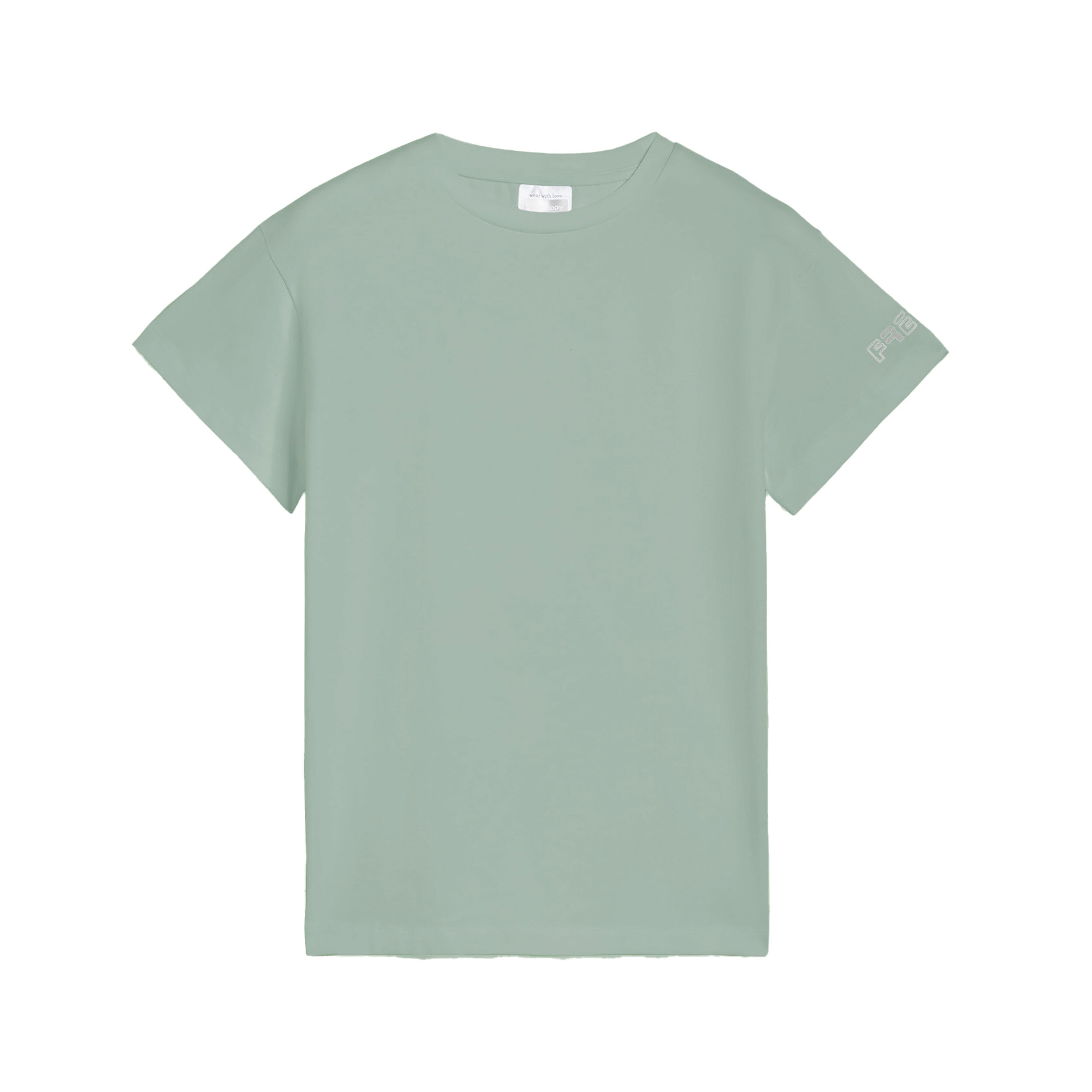 Freddy T-shirt da bambina regular fit con logo sulla manica Verde Militare Junior 8 Anni