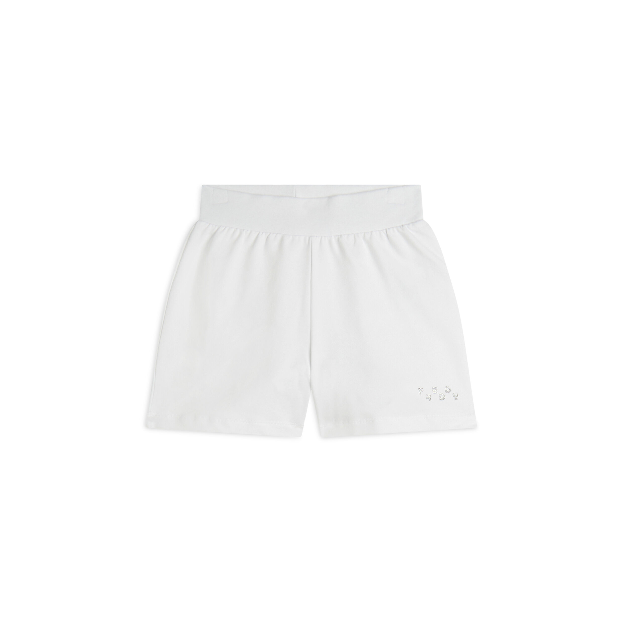 Freddy Shorts da bambina in jersey con logo glitter Bianco Junior 12 Anni