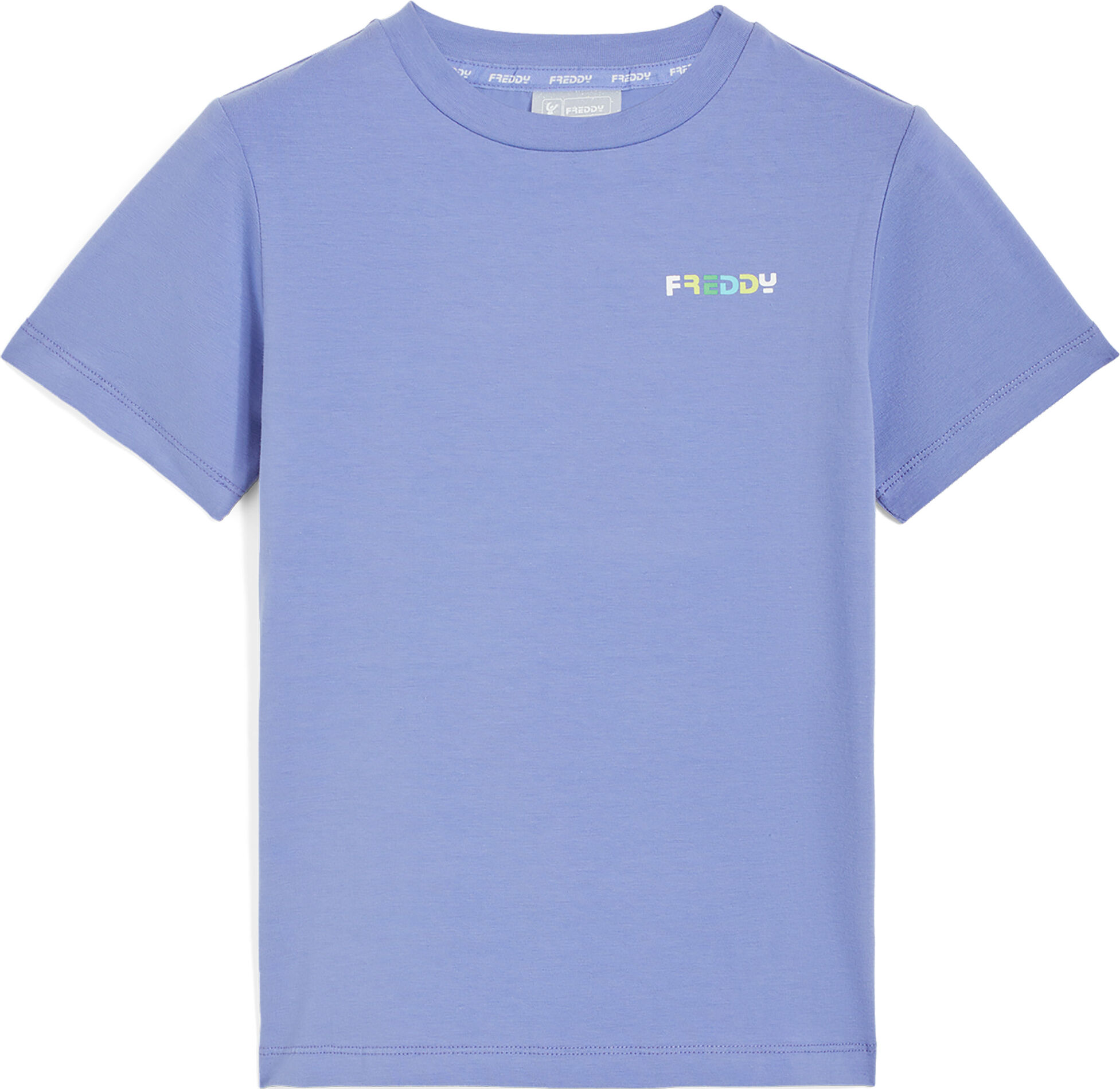 Freddy T-shirt da bambina regular fit con piccolo logo colorato Lilla Junior 10 Anni