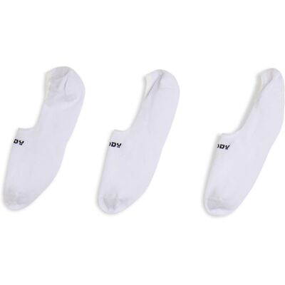 Freddy Calzini fantasmino con logo - Pack da 3 paia Bianco Donna 43/46 Freddy Calzini fantasmino con logo - Pack da 3 paia Bianco Donna 43/46