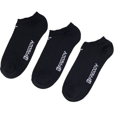 Freddy Pack 3 Calzini Fantasmino Donna in Misto Cotone Blue Donna 36/40 Freddy Pack 3 Calzini Fantasmino Donna in Misto Cotone Blue Donna 36/40