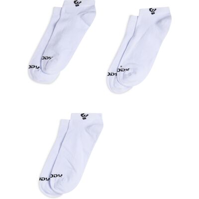 Freddy Pack 3 calzini sportivi corti White Donna 35-38 Freddy Pack 3 calzini sportivi corti White Donna 35-38