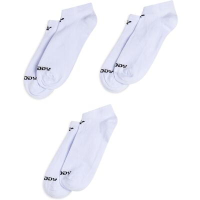 Freddy Pack 3 calzini sportivi corti con linguetta antiscivolo White Donna 35-38 Freddy Pack 3 calzini sportivi corti con linguetta antiscivolo White Donna 35-38
