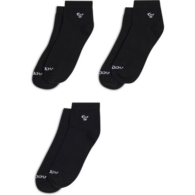 Freddy Pack 3 calzini sportivi mid Black Donna 39-42 Freddy Pack 3 calzini sportivi mid Black Donna 39-42