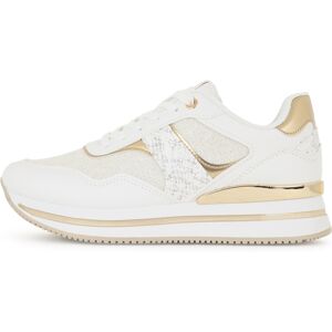 Freddy Sneaker glitter con inserti snake e soletta in Memory Foam White-Gold Donna 41 Freddy Sneaker glitter con inserti snake e soletta in Memory Foam White-Gold Donna 41