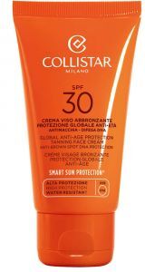 collistar crema viso abbronzante protezione globale anti-età spf 30 50 ml