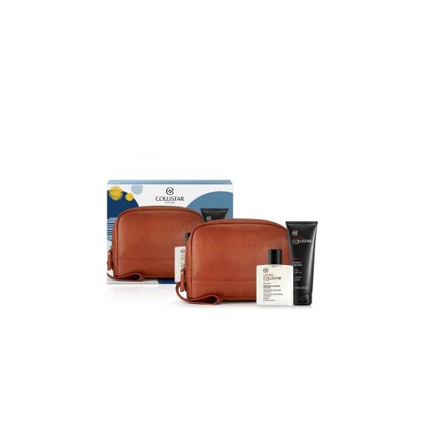 collistar uomo dopobarba pelli sensibili cofanetto 100 ml, gel doccia 100 ml + travel-bag uomo