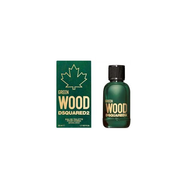 dsquared2 green wood 2 pour homme 50 ml, eau de toilette spray uomo