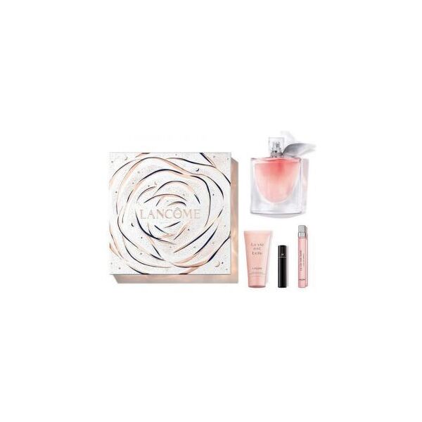 lancome la vie est belle lancôme cofanetto 100 ml, latte corpo 50ml + edp 10ml + mini mascara 2ml donna