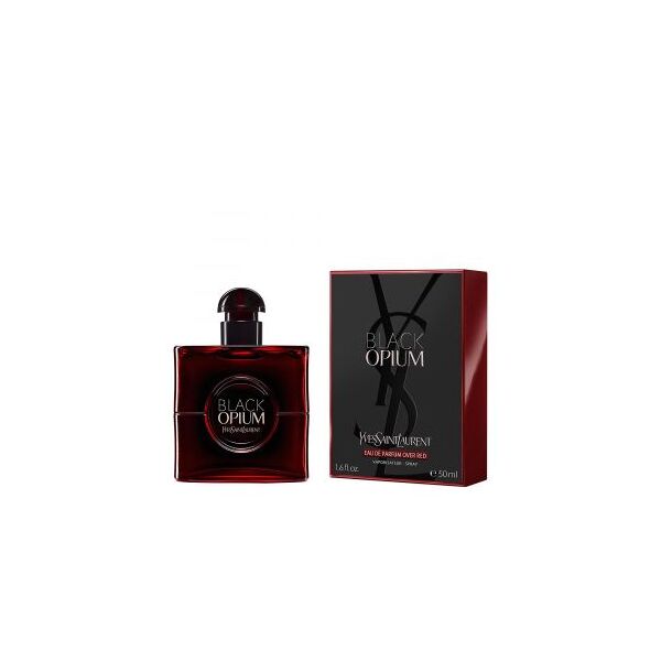 yves saint laurent black opium over red 50 ml, eau de parfum spray donna