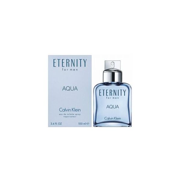 calvin klein aqua eternity clavin klein 100 ml, eau de toilette spray uomo