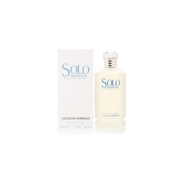 luciano soprani solo soprani natural scent (unisex) 100 ml, eau de toilette spray donna