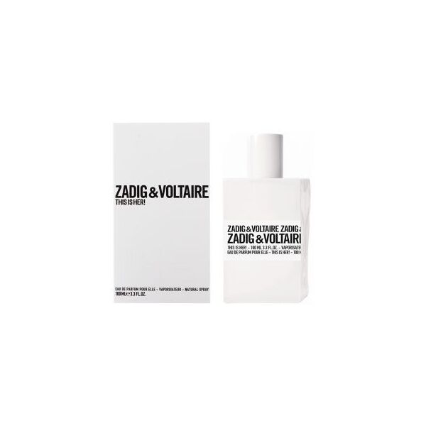 zadig & voltaire this is her! 100 ml, eau de parfum spray donna