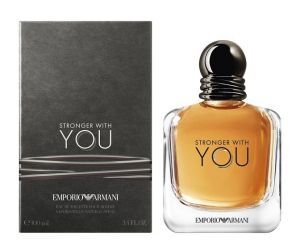 armani stronger with you emporio  100 ml, eau de toilette spray uomo