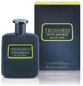 trussardi riflesso blue vibe 100 ml, eau de toilette spray uomo