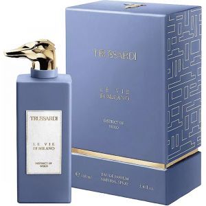 trussardi le vie di milano district of nolo 100 ml, eau de parfum spray uomo