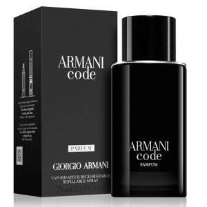 Armani Code Pour Homme Parfum 75 ml, Parfum Ricaricabile Spray Uomo