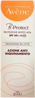 Avene Linea Solare Spf50+ B-Protect Crema Solare Viso Anti-Inquinamento 30 Ml