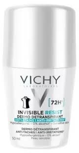 Vichy Deodorante Anti-Traspirante Invisible Resist Roll-On 72h 50 Ml