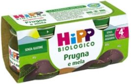 Hipp Bio Linea Biologica Omogeneizzati Di Frutta Prugna E Mela Mesi 4+