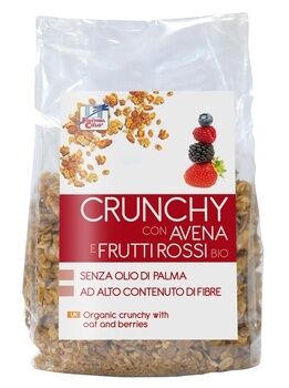 La Finestra sul Cielo Crunchy Con Avena E Frutti Rossi Bio 375 Gr