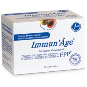 Immunage Linea Integratori Rigeneranti Papaya Liofilizzata 30 Buste Orosolubili