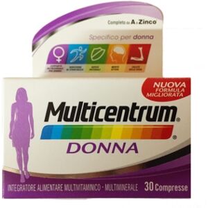 Multicentrum Linea Vitamine Minerali Donna Integratore Alimentare 30 Compresse