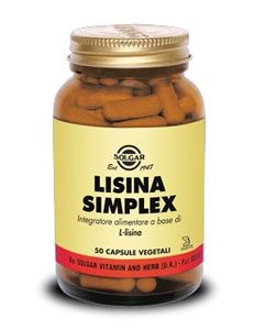 Solgar Lisina Simplex Integratore 50 Capsule