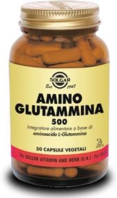 Solgar Amino Glutammina Integratore 50 Capsule