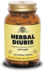 Solgar Herbal Diuris Integratore 100 Capsule