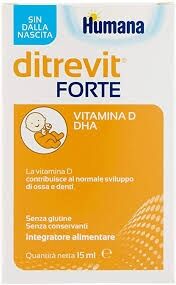 Humana Linea Apparato Osseo Ditrevit Forte Integratore Alimentare Gocce 15 Ml