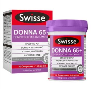 Swisse Linea Vitamine Minerali Multivitaminico Donna65+ Integratore 30 Compresse